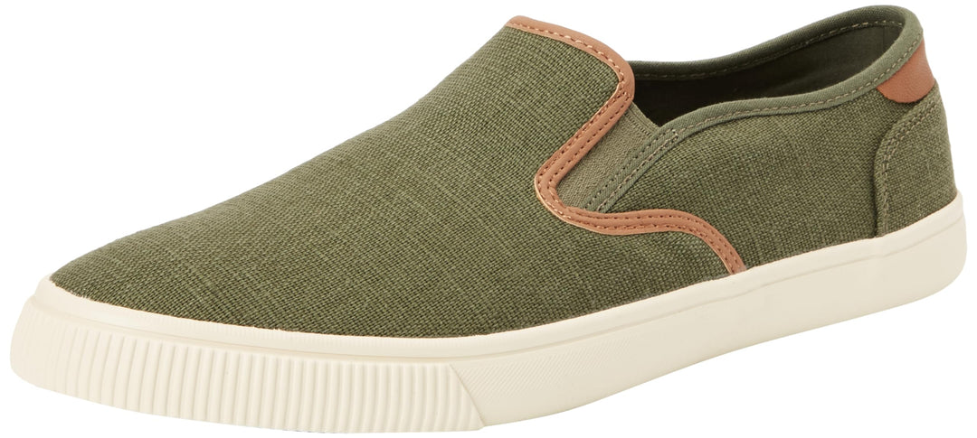 TOMS Herren Baja Sneaker 39 EU Dark Sage Heritage Canvas Synthetik Nubuk Besatz, 39 EU Dark Sage Her