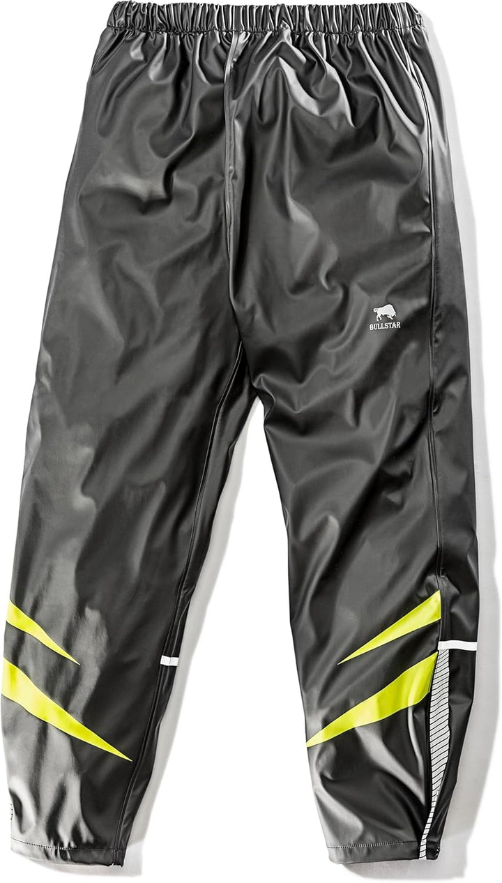 Bullstar PU Regenbundhose ULTRA (Farbe schwarz/lime, Grösse M, regendicht, pflegeleicht, kann über d