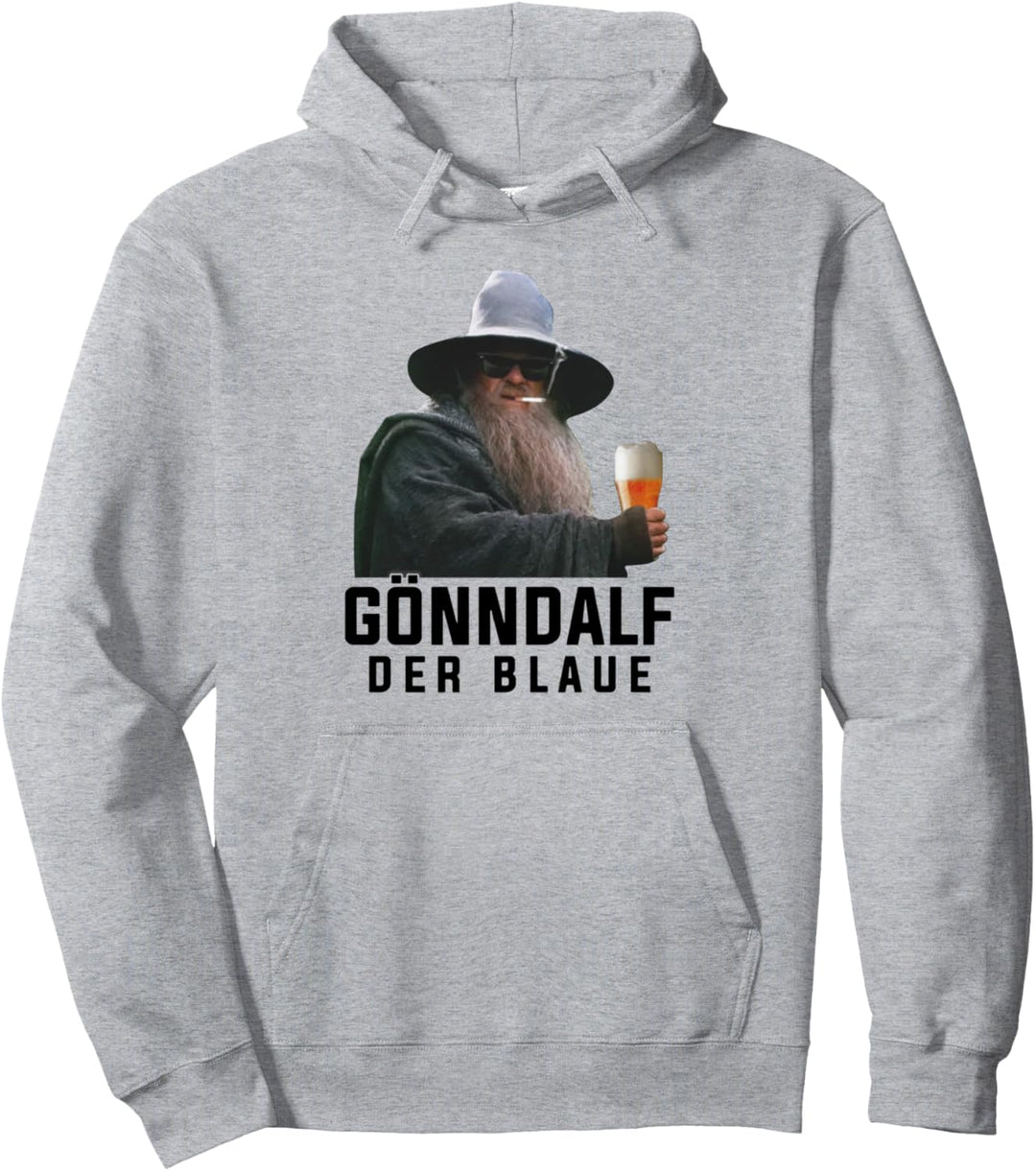 Gönndalf der blaue biertrinker saufen bier beer Pullover Hoodie
