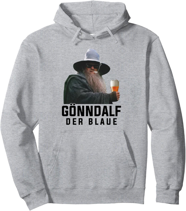Gönndalf der blaue biertrinker saufen bier beer Pullover Hoodie