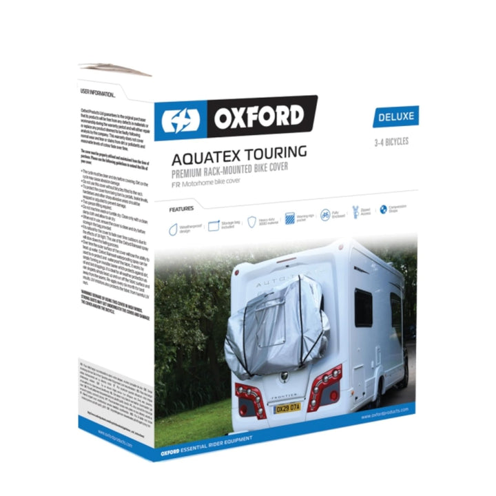 Oxford Products Aquatex Deluxe Abdeckung für Wohnmobil, für 3 bis 4 Fahrräder