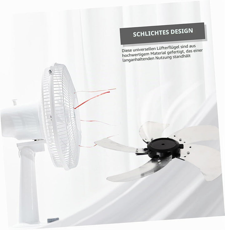ULTECHNOVO Metalllüfterflügel für Standventilatoren Ventilatorersatzteile aus Installieren Reinigen