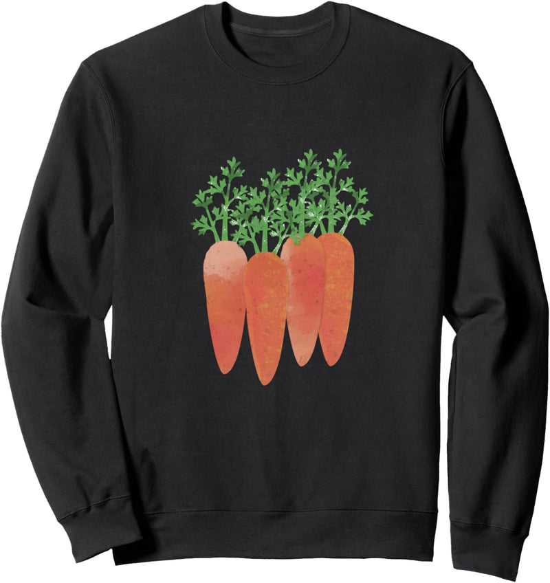 Karotte | Bohemian Vegan Vegetarisches Gemüse Karotten Sweatshirt