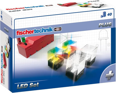 fischertechnik LED Set 533877 – Ergänzungsset mit 2 Rainbow-LEDs und 2 weissen LEDs, für aufregende