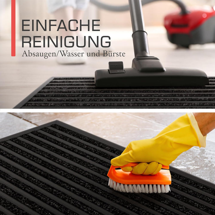 XXL Fussmatte Aussen 70x100 cm – rutschfest Rostfrei Fussabtreter Aussenbereich – Outdoor-Fussmatte
