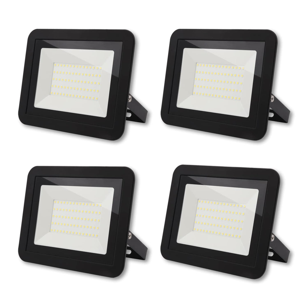 da LIGHT 50W LED Strahler Aussen & Innen, 6000K Kaltweiss 4500lm Aussenleuchte Superhell, LED Fluter