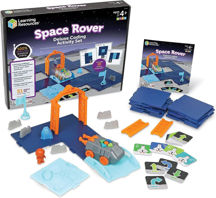 Learning Resources Deluxe-Aktivitätsset „Programmierbarer Weltraum-Rover“, Programmieren für Kinder,