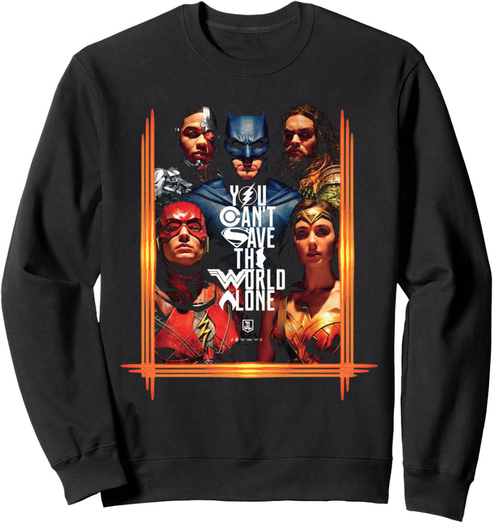 DC Justice League-Poster Rette die Welt Sweatshirt