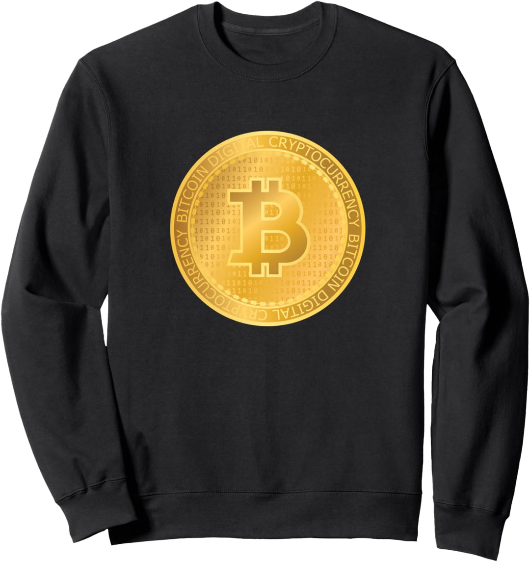 Bitcoin Münze für Kryptowährungshändler Sweatshirt