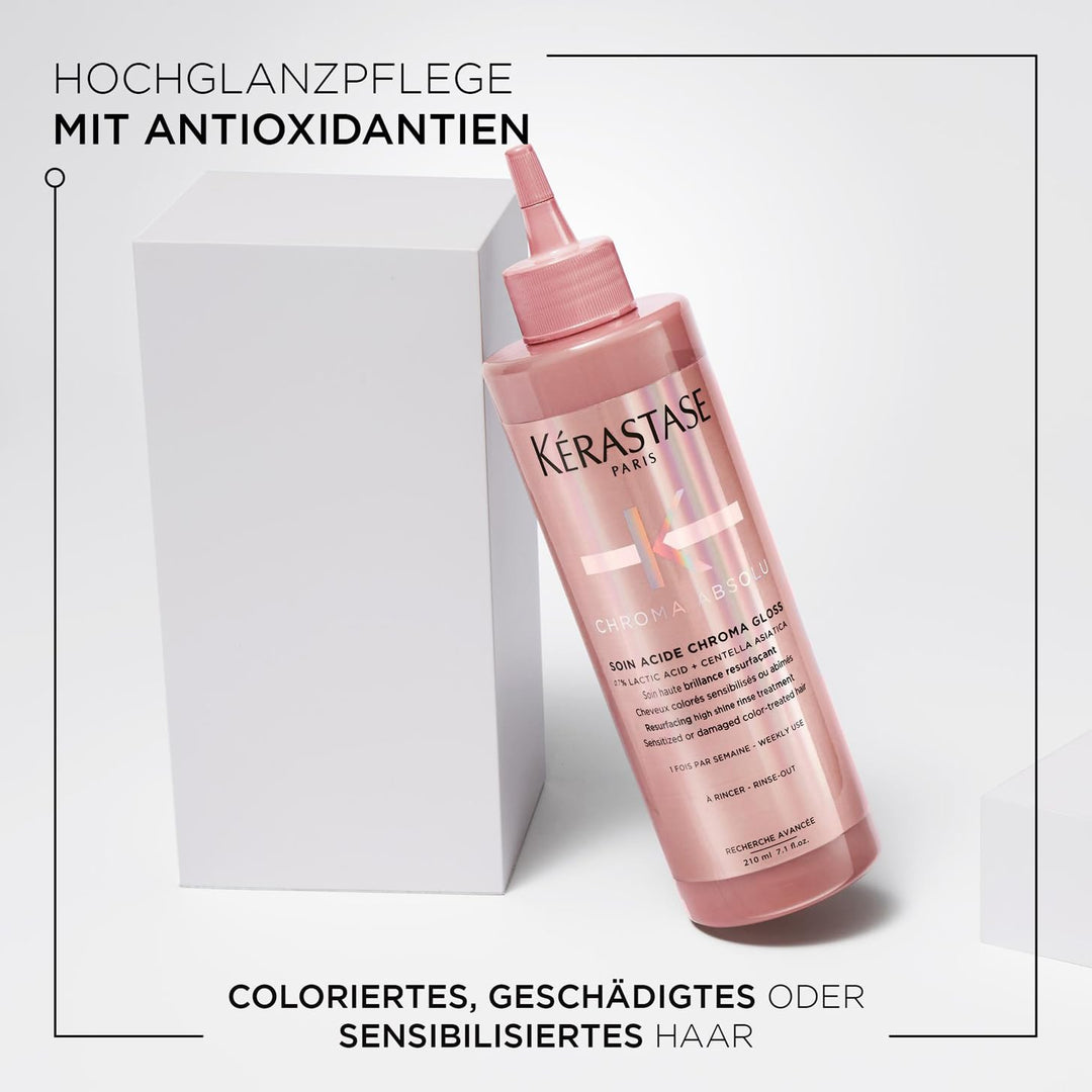 Kérastase, Chroma Absolu, Pflegeroutine mit Shampoo und Hochglanzpflege, Für strapaziertes oder gesc