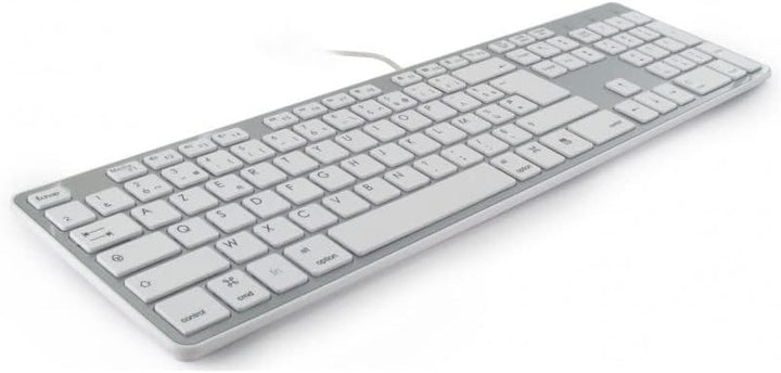 Mobility Lab Design Touch USB Mac Tastatur AZERTY Weiss- Tastaturen (Verkabelt, USB, AZERTY, Weiss)