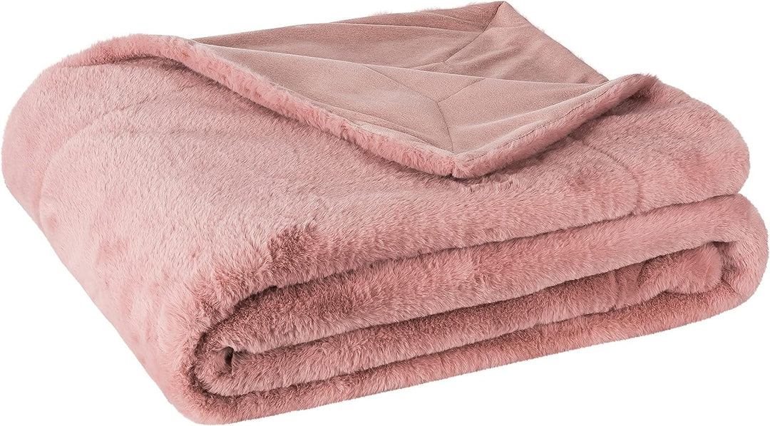 Moon - Wohndecke mit Hasenfelloptik - 150x200 cm - 500 g/m² -Kuscheldecke Sable in super Soft - (Ros