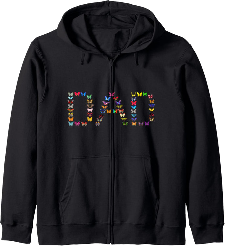 Coole Herren-Grafik für Schmetterlinge zum Vatertag Kapuzenjacke