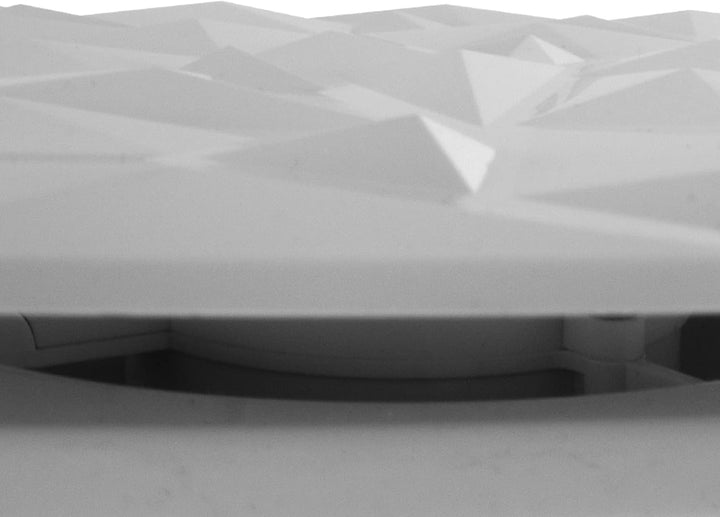 MKK Badlüfter Wohnraumlüfter Diamant Panel weiss Ø 100 mm Standard, Ø 100 mm Standard