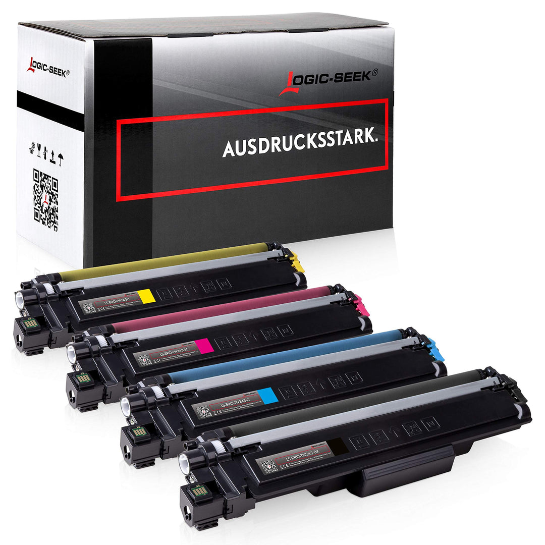 Logic-Seek 4 Toner kompatibel für Brother TN243 CMYK TN243 DCP-L3510CDW DCP-L3550CDW HL-L3210CW HL-L