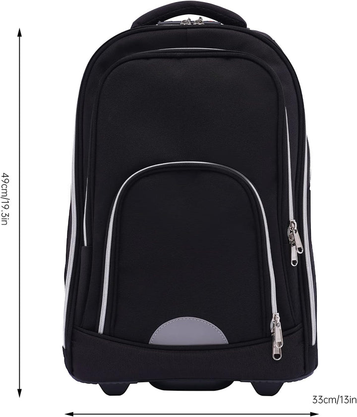 Reisetasche Mit Rollen 2-Rad Trolley Rucksack Business Laptop Tasche Handgepäck Backpack Schlichtes