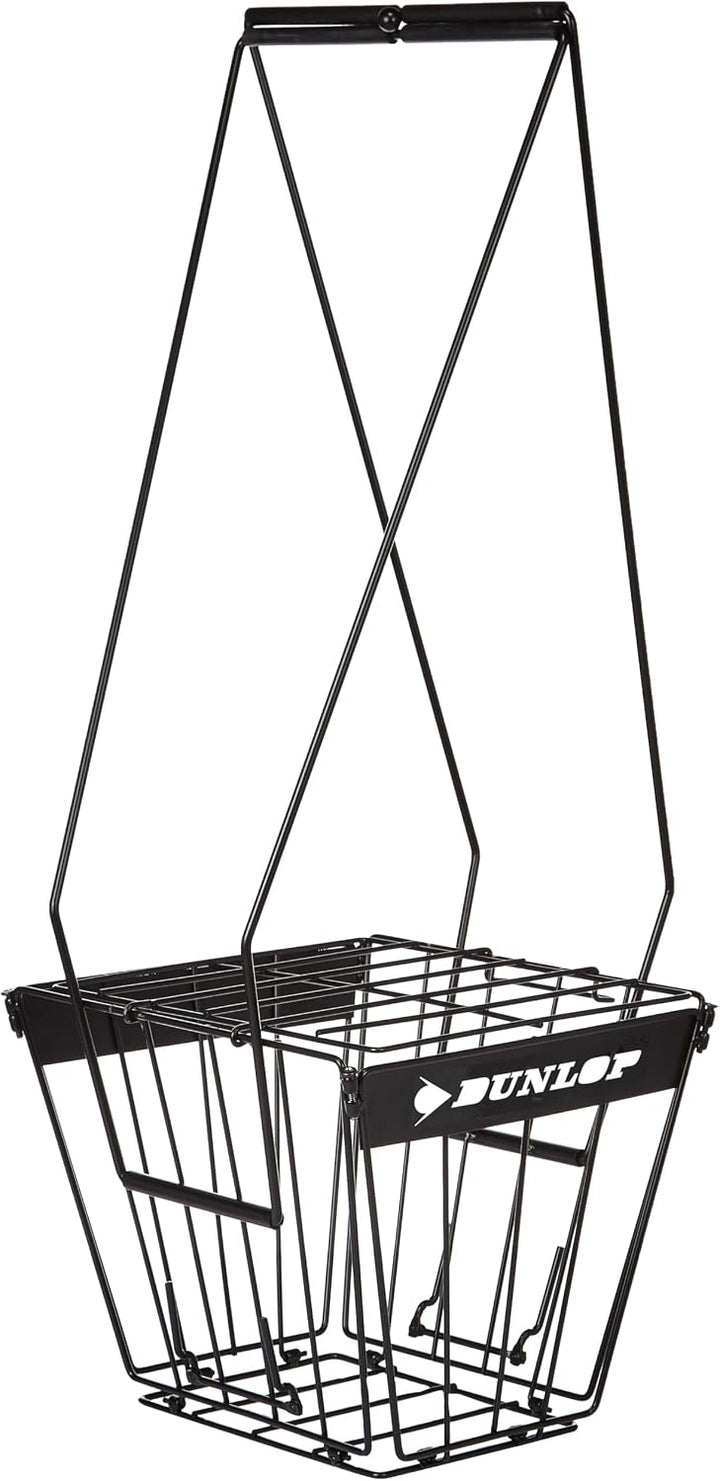 Dunlop Sport Unisex Adult 306332 Dunlop Tennisball hopper für 70 Bälle, metal Grau/Schwarz,Einheitsg