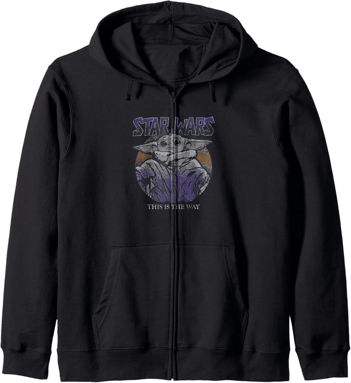 Star Wars: The Mandalorian The Child Purple Hue Portrait Kapuzenjacke