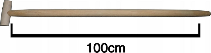 3X Set Spatenstiel Grabegabel Spatengabel Stiel Holzstiel T Griff 100cm Ø 36 Buche Holz 3 100cm, 3 1