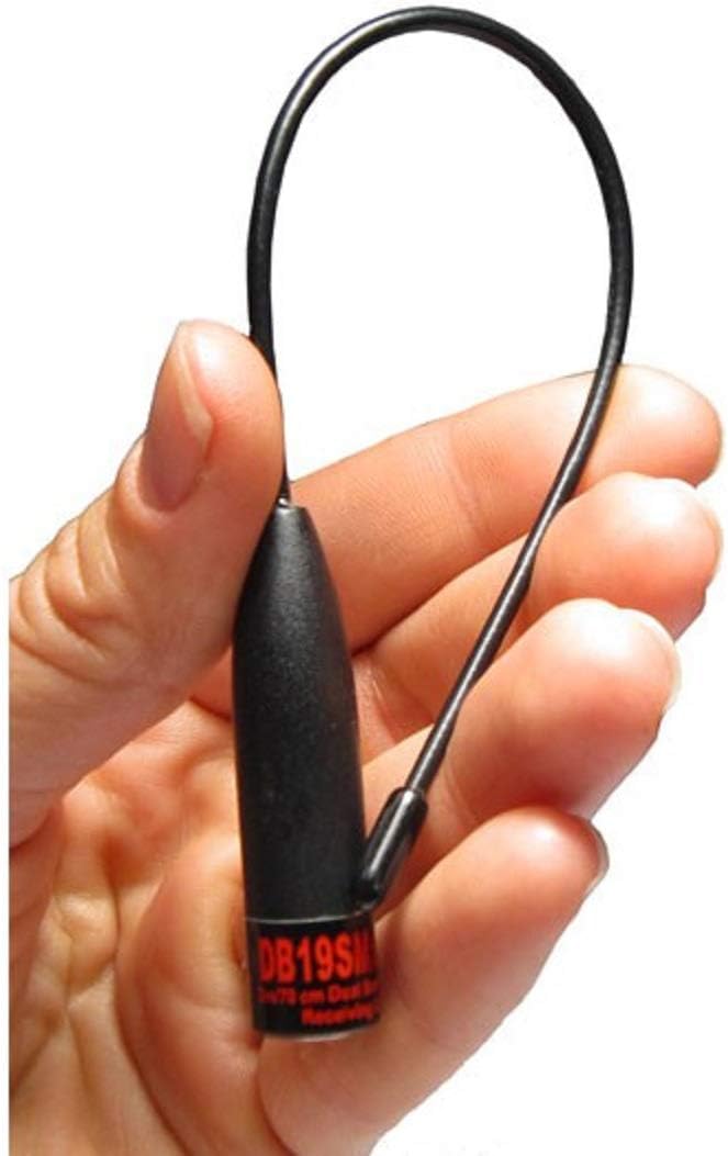DB-19SM Dual Band VHF/UHF Flexible Antenne für Walkie, SMA Male, 10W, 22 cm