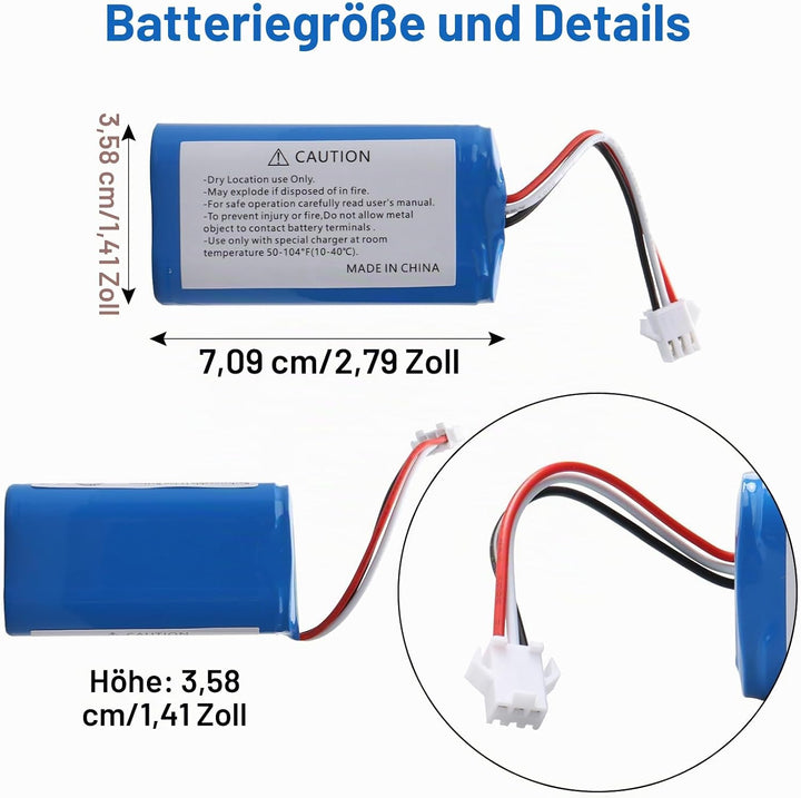 OPAHUTER 3400mAh Li-ion akku, Kompatibel mit AIRROBO P20 Home Cleaner Heimroboter Austausch Der Batt
