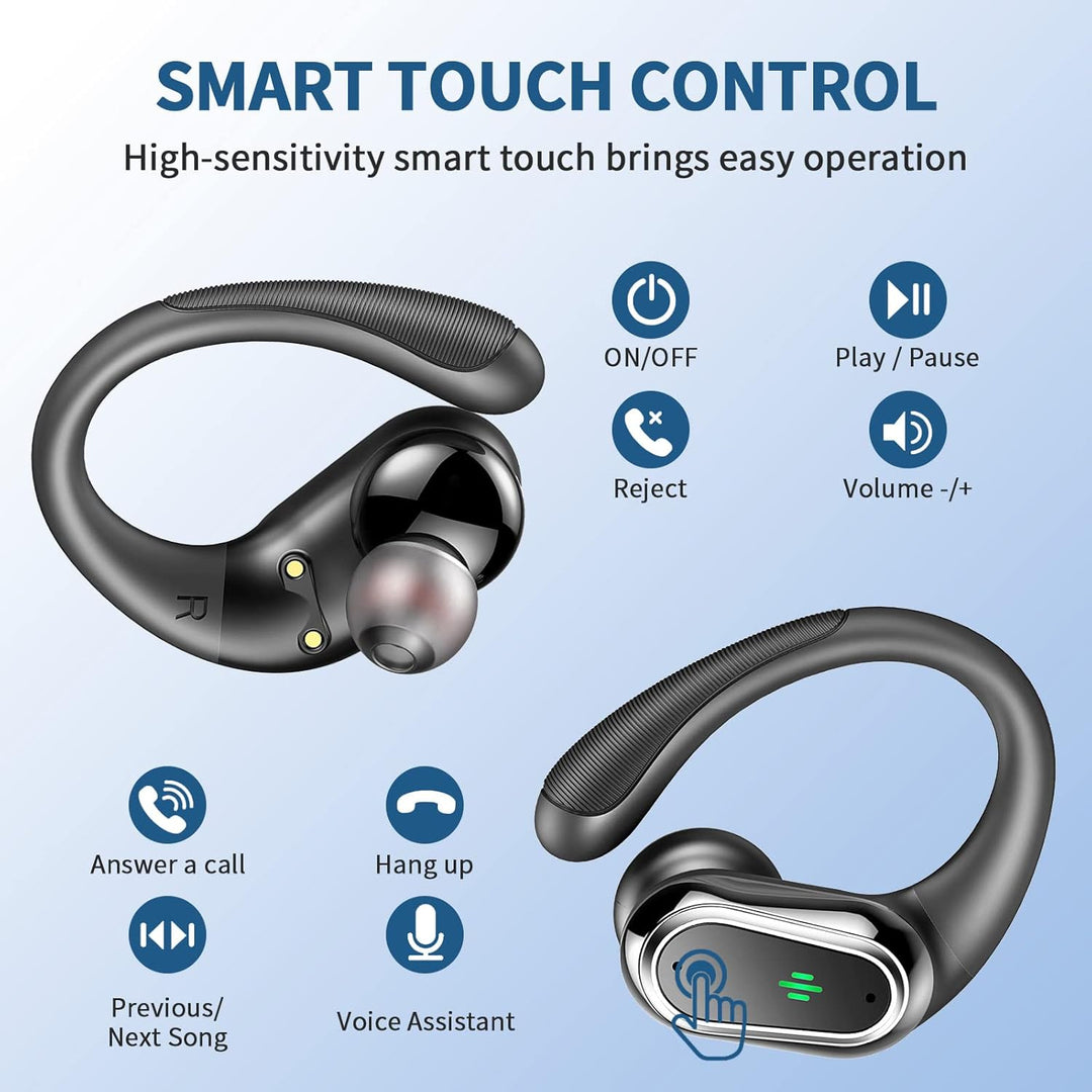 Bluetooth Kopfhörer, 2026 Kopfhörer Kabellos Bluetooth 5.4 Sport tiefer Bass, 50 std Spielzeit In Ea