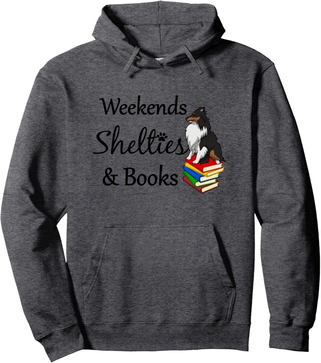 Love My Tri-Sheltie Wochenendbücher Sheltie Mom Geschenk Pullover Hoodie