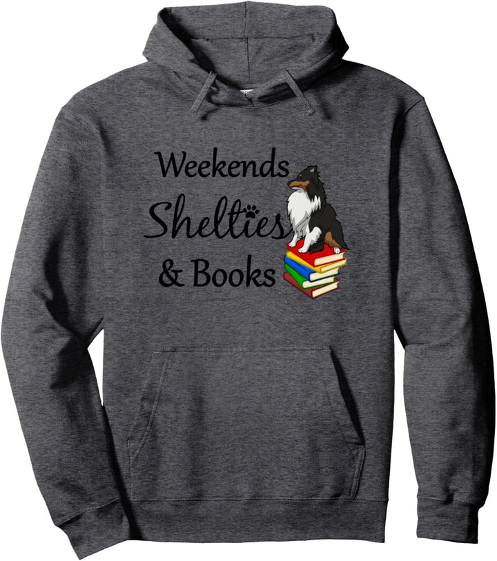 Love My Tri-Sheltie Wochenendbücher Sheltie Mom Geschenk Pullover Hoodie