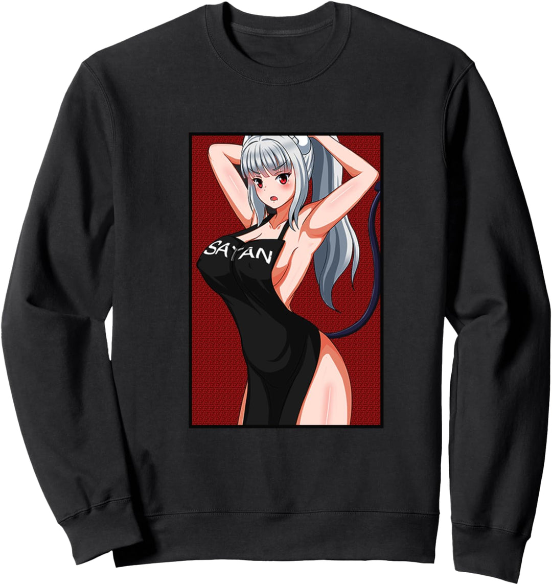 Perfekte hübsche japanese Anime waifu kawaii Mädchen cosplay Sweatshirt