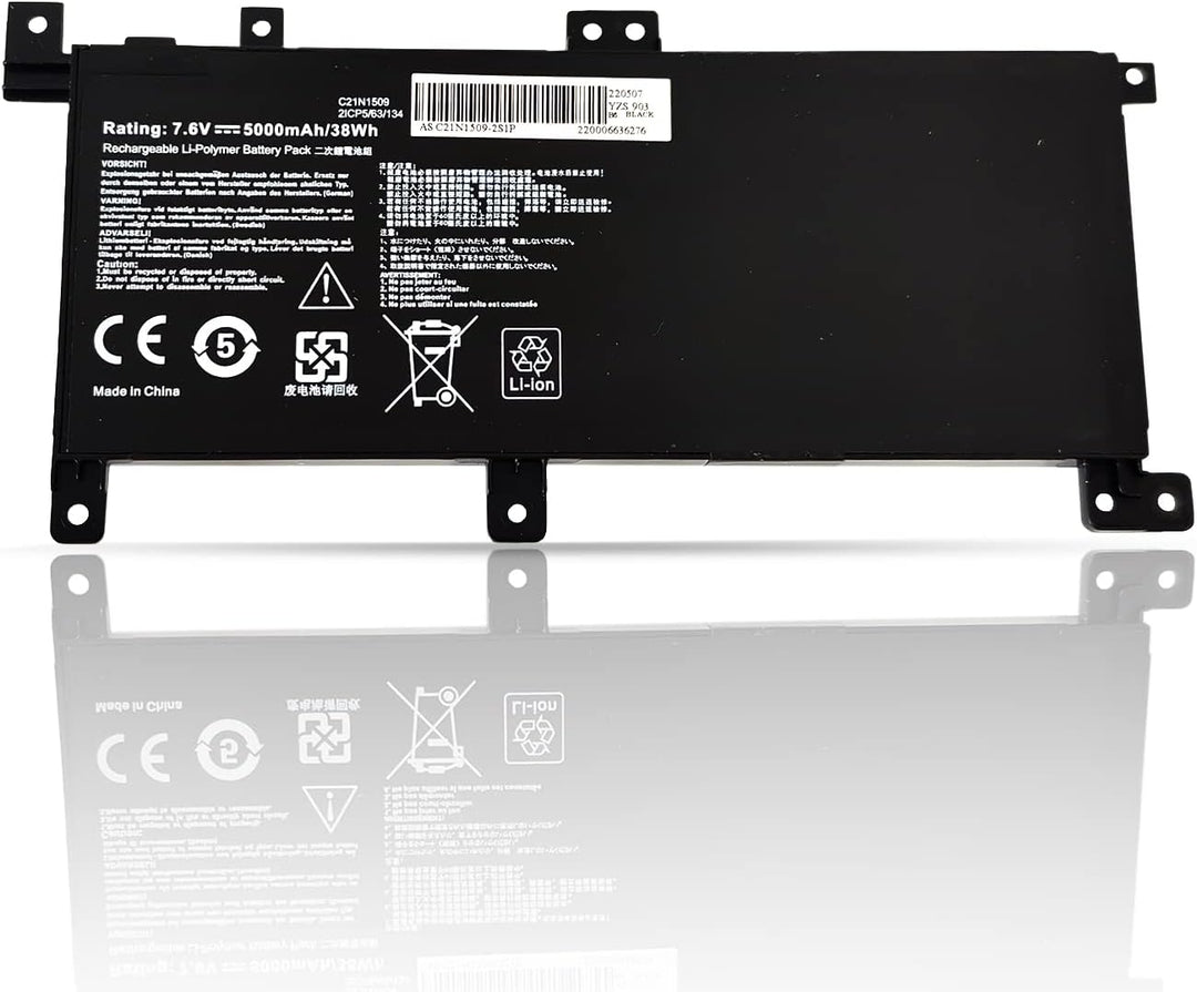 FengWings® C21N1509 38Wh 7.6V Akku Kompatibel mit Asus X556 X556U X556UA X556UB X556UF X556UJ X556UQ