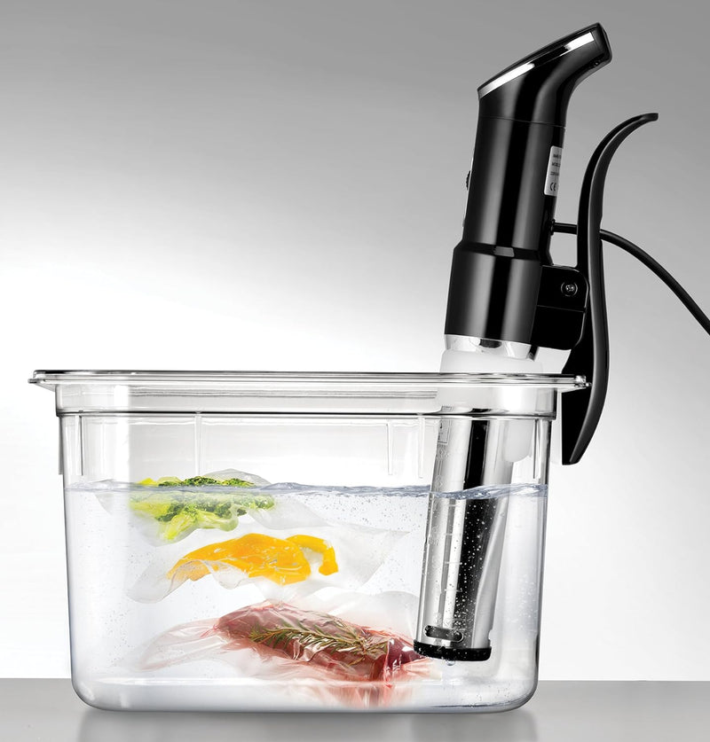 UNOLD 58915 STICK Time Sous Vide Garer für alle Töpfe ab 18 cm Höhe, Temperaturgenauigkeit 0,2°C, ei