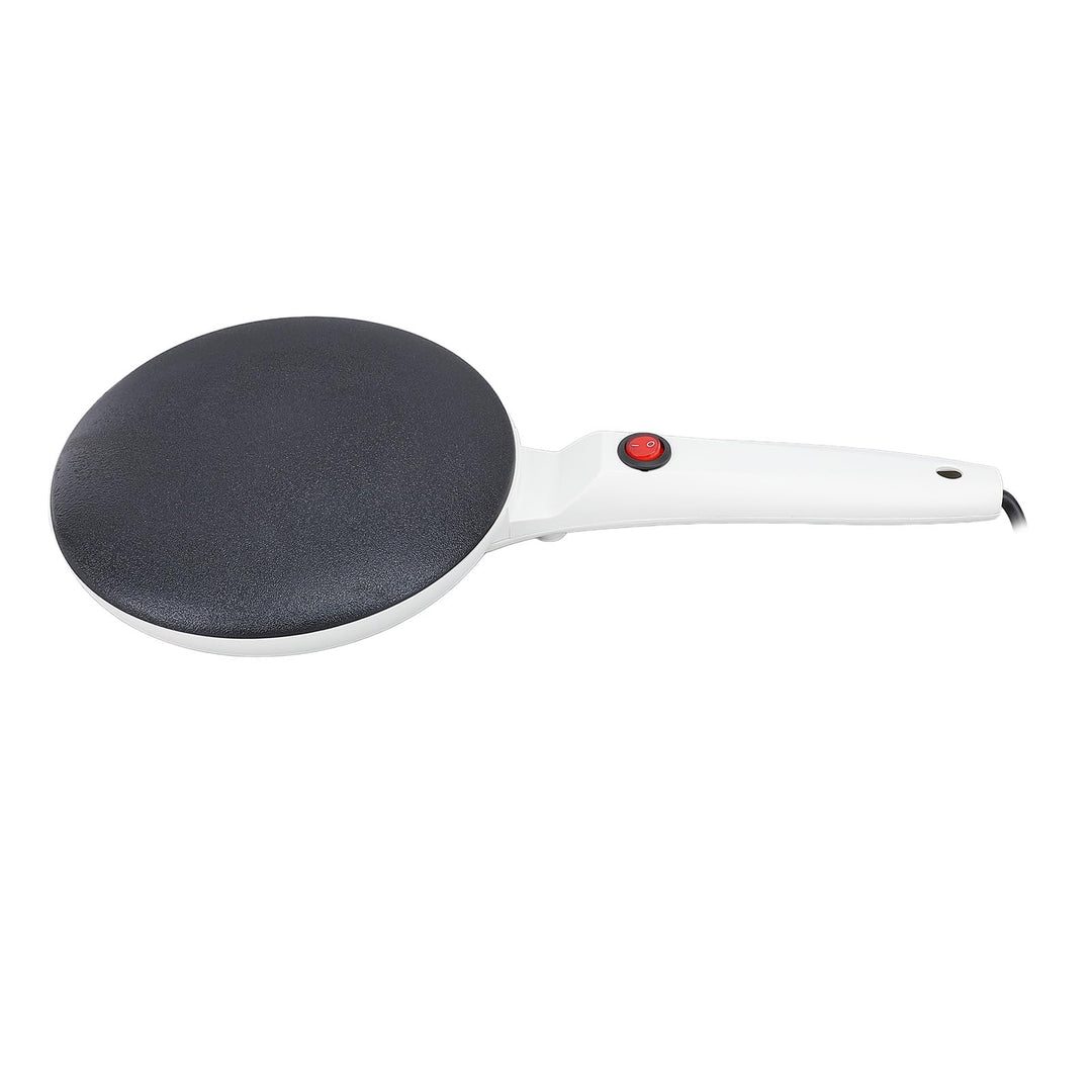 Elektrischer Antihaft Crêpe-Maker 8-Zoll mit Temperaturregelung, Langem Griff für Pfannkuchen Omelet