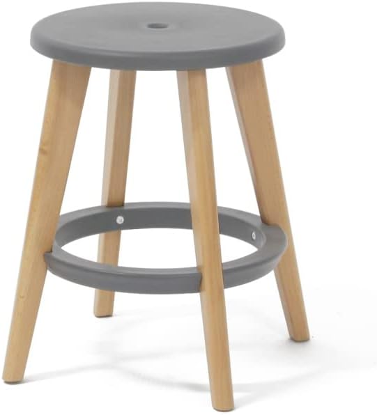 Kollecture Hocker Barhocker Holz Stuhl Kunststoff Sitzhocker Rund Klein Gross Farbe Paulette Farbe B