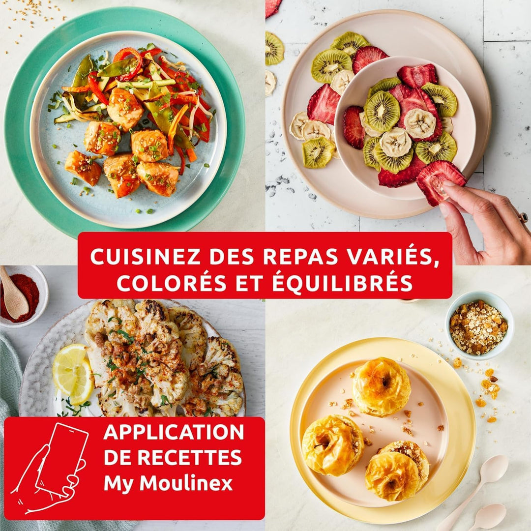 Moulinex Easy Fry Pop Terracotta 5 l, Air Fryer, bis zu 6 Personen, 10 intuitive Programme, digitale