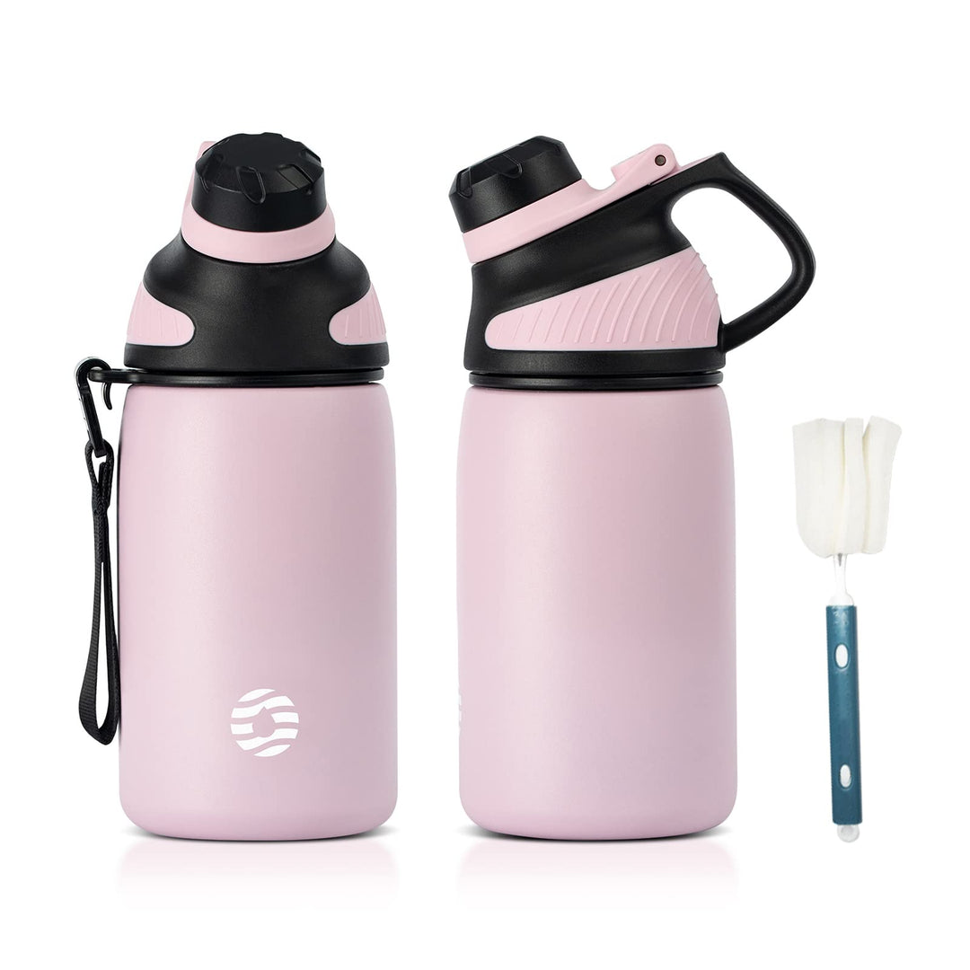 Fjbottle Edelstahl Trinkflasche Sport mit Magnetischem Deckel 1L, 800ml, 600ml, 400ml BPA-Frei Ausla