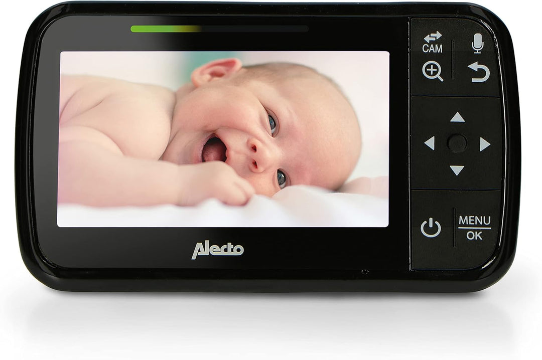 Alecto DVM149 Babyphone mit Kamera - Indoor Videobabyphone mit Bildschirmauflösung: 480x272 - Babyfo