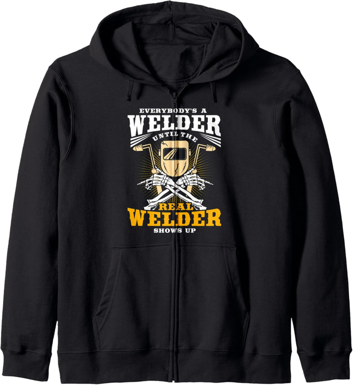 Schweissgeschenke Lustiger echter Schweisser taucht auf Kapuzenjacke