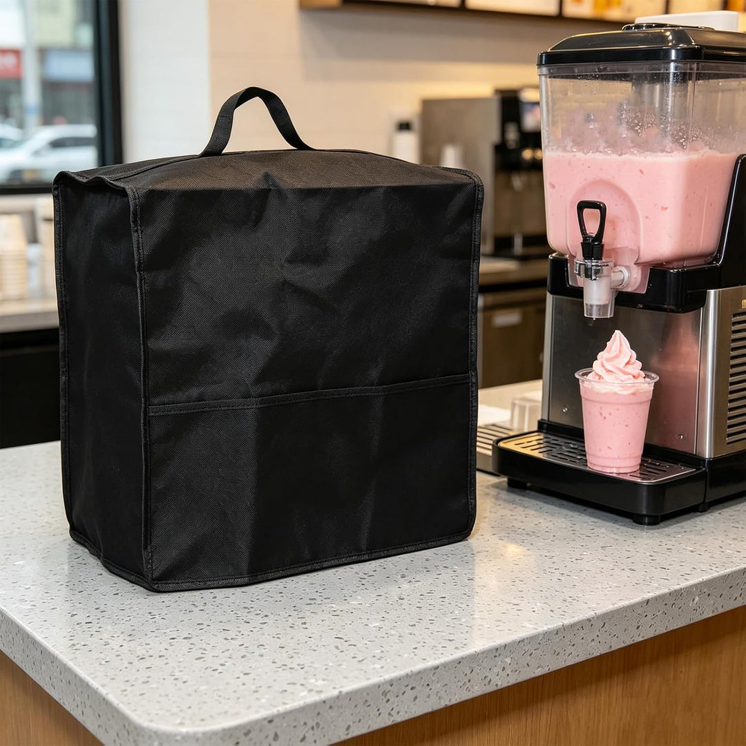 TOYANDONA Schwarze Abdeckung aus Oxford Stoff für Slush Eismaschine mit Staub und Wasserschutz Einfa