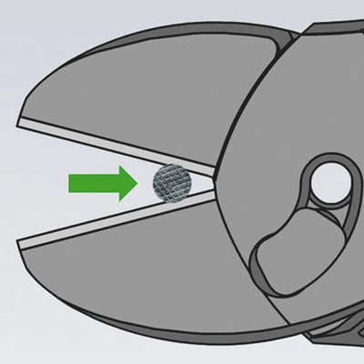 Knipex TwinForce® Hochleistungs-Seitenschneider schwarz atramentiert, mit Kunststoff überzogen 180 m