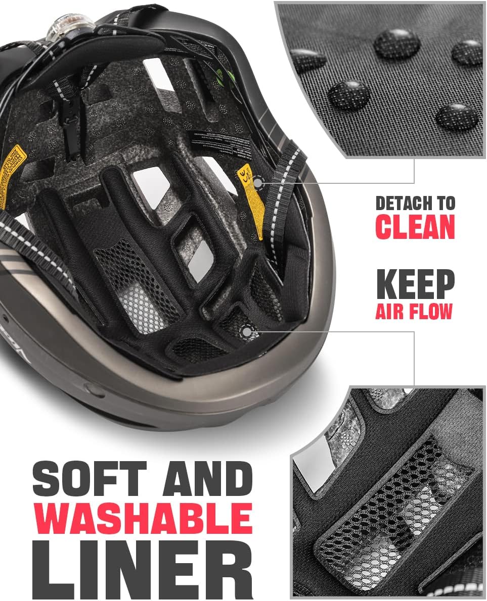 VICTGOAL Fahrradhelm MTB Mountainbike Helm mit magnetischem Visier Abnehmbarer Sonnenschutzkappe und