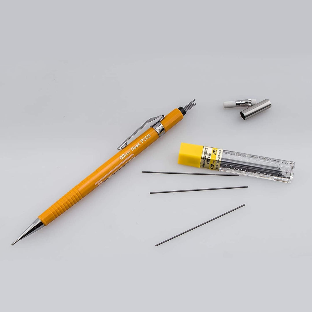 Pentel P200 Druckbleistift/P209-G-HB 0,9mm Gehäuse: gelb, 1 Stk