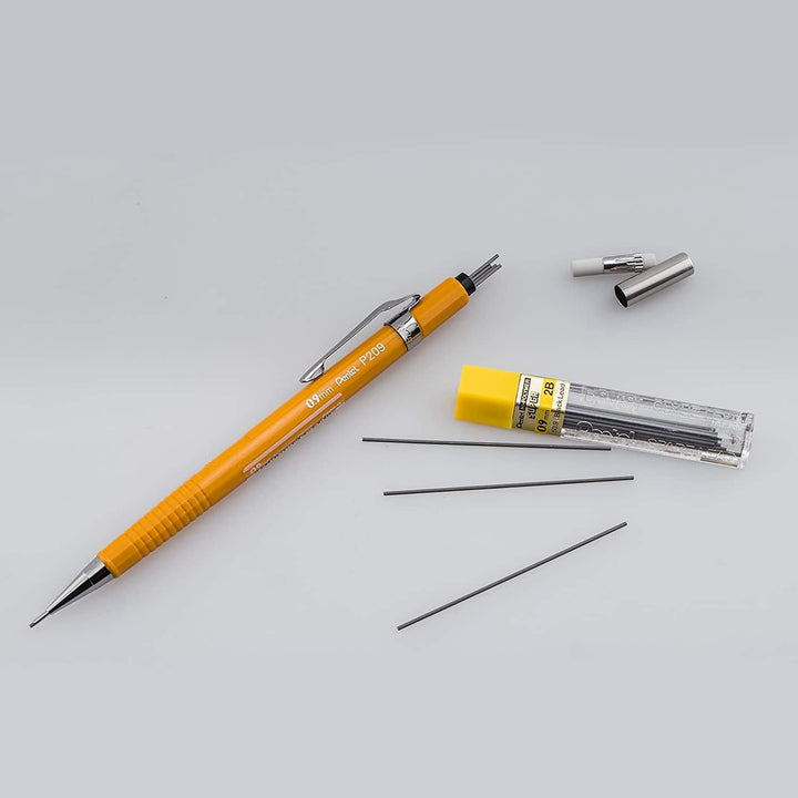 Pentel P200 Druckbleistift/P209-G-HB 0,9mm Gehäuse: gelb, 1 Stk