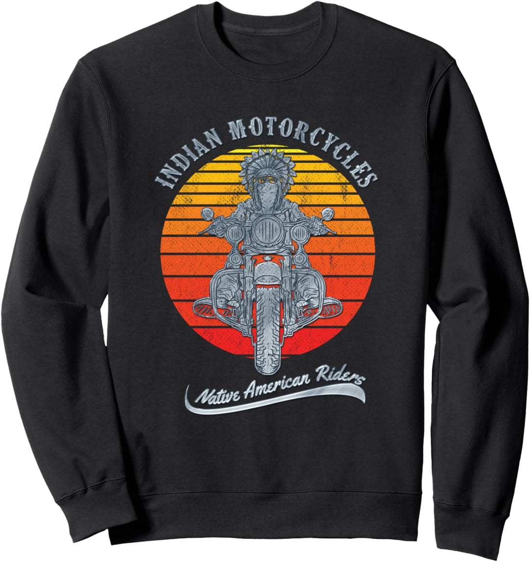 Native American Riders Indian Chief - Biker Sweatshirt