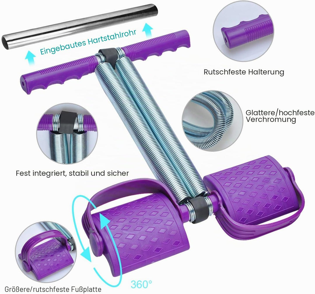 COVVY Multifunktionale Sportgerät Pedal Bodybuilding Expander Feder Schlauch Fusspeda Zugseil Fitnes