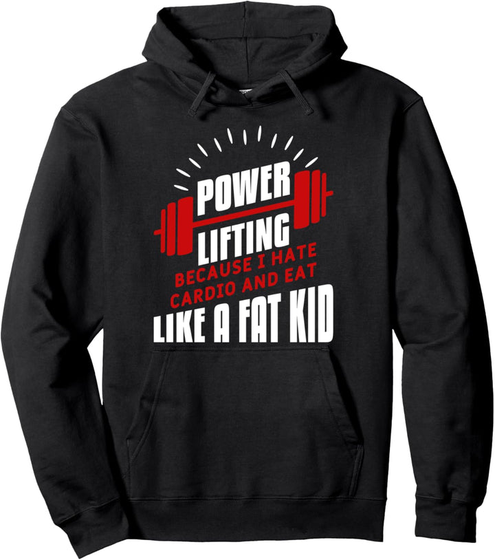 Lustiges Fitness-Workout-Powerlifting-Zitat für einen Powerlifter Pullover Hoodie