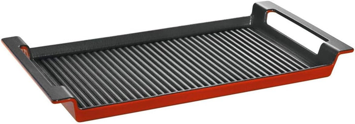 Schulte-Ufer -Grillplatte Rustika 44 x 24 cm rot