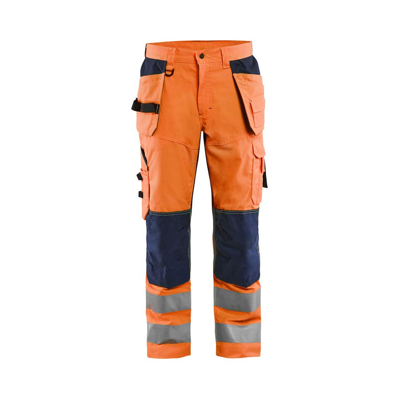 Blaklader 156518115389D116 High Vis Arbeitshose mit Ventilationseffekt, High Vis Orange/Marineblau,