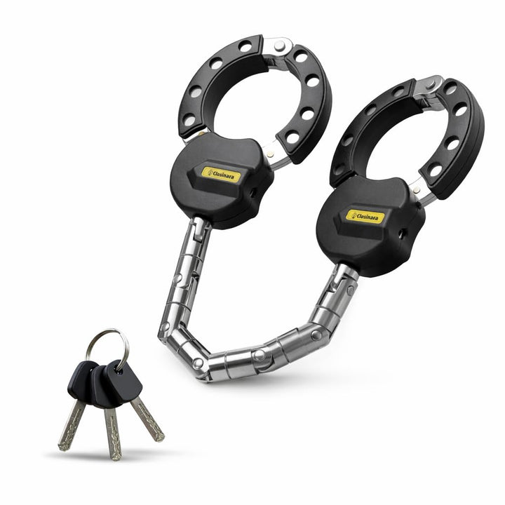 E-Scooter Schloss mit Handschellen-Kette – Handschellenschloss, Scooter-Schloss aus A3 Stahl, Ketten