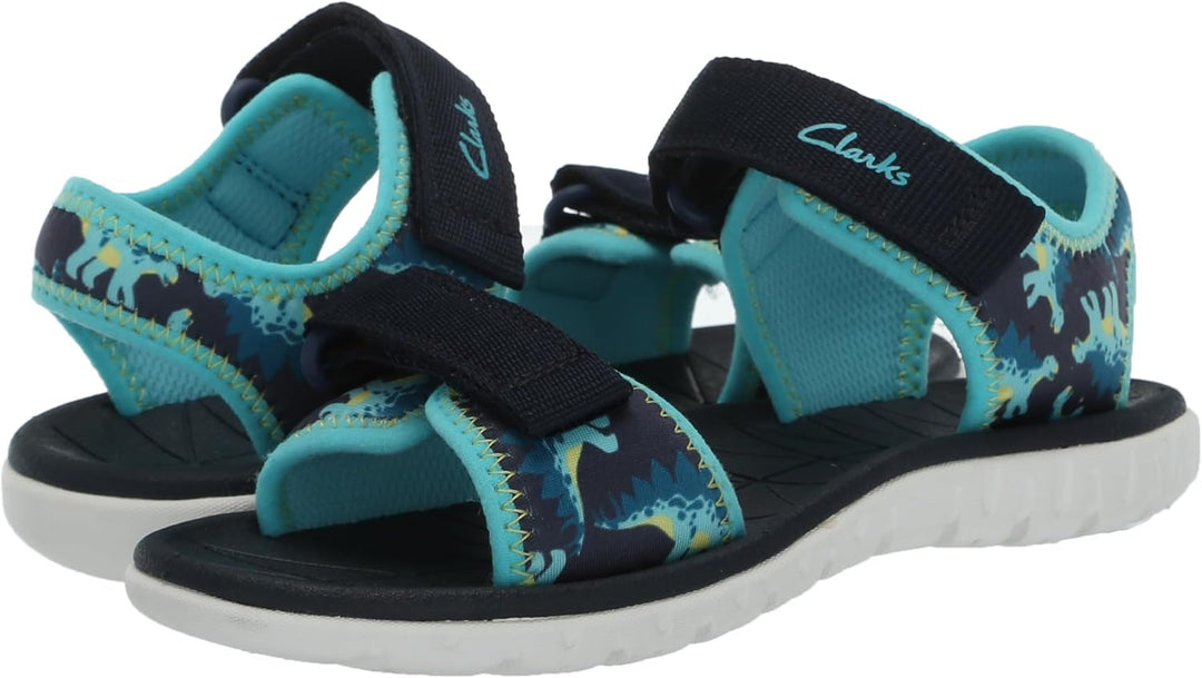Clarks Mädchen Surfing Tide K Sandal 11.5 Wide Big Kid Marineblau, 11.5 Wide Big Kid Marineblau