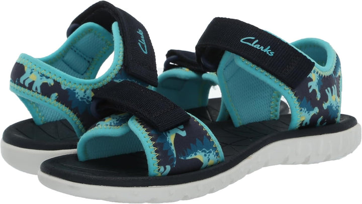 Clarks Mädchen Surfing Tide K Sandal 11.5 Wide Big Kid Marineblau, 11.5 Wide Big Kid Marineblau